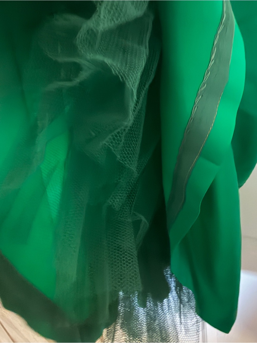Vintage Emerald Green Strapless A-Line Dress - Picture 9 of 11